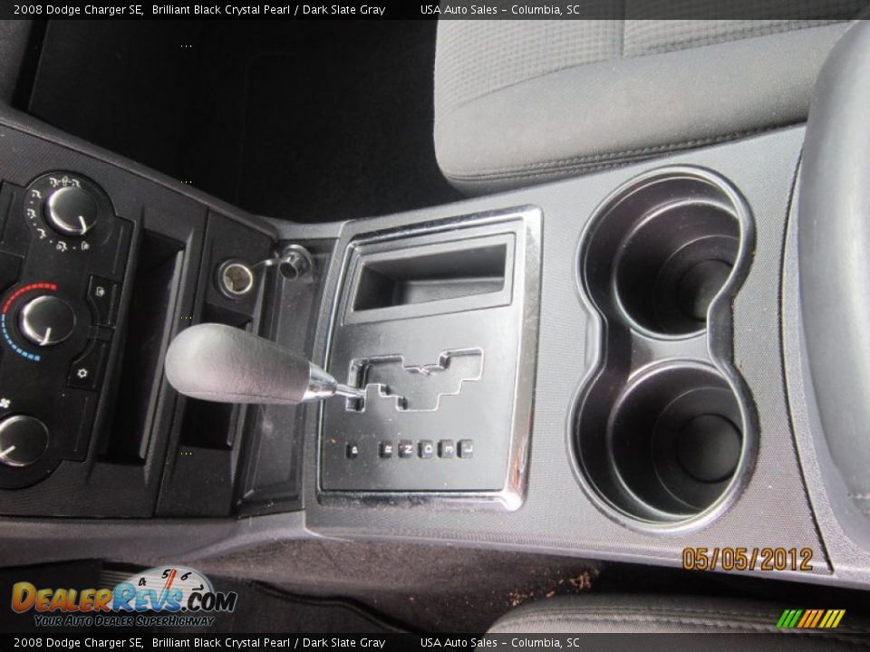 2008 Dodge Charger SE Brilliant Black Crystal Pearl / Dark Slate Gray Photo #24