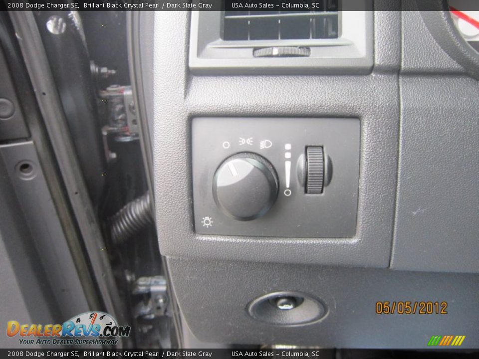 2008 Dodge Charger SE Brilliant Black Crystal Pearl / Dark Slate Gray Photo #26