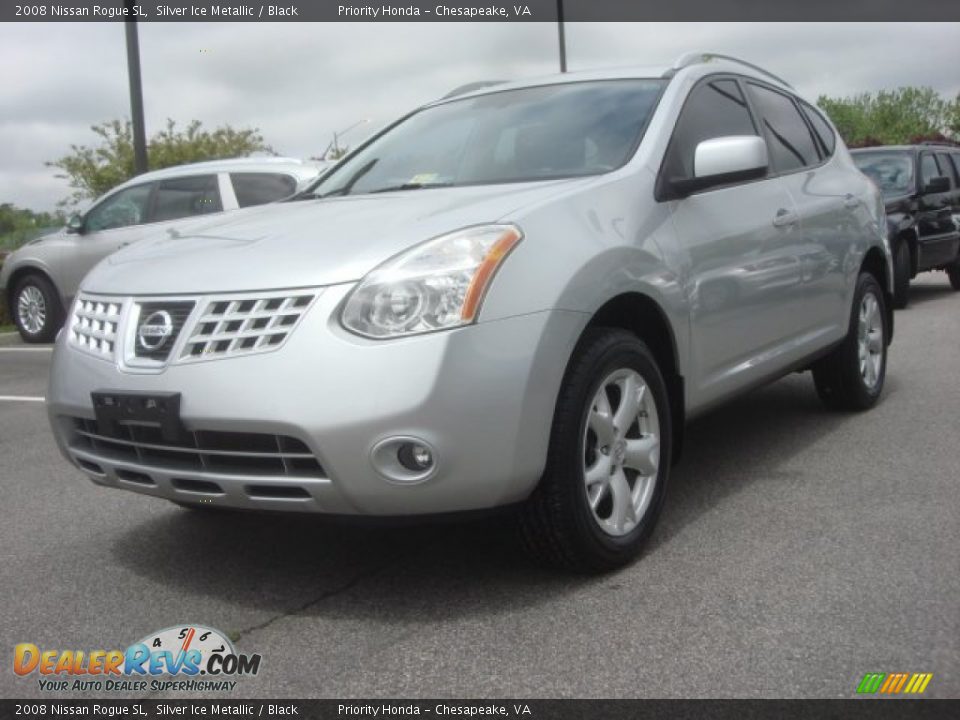 2008 Nissan Rogue SL Silver Ice Metallic / Black Photo #1