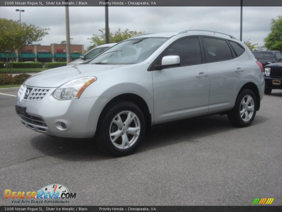 2008 Nissan Rogue SL Silver Ice Metallic / Black Photo #2