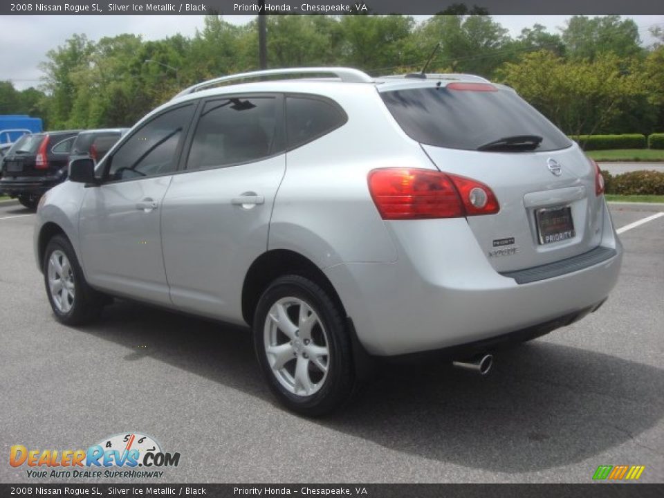 2008 Nissan Rogue SL Silver Ice Metallic / Black Photo #3