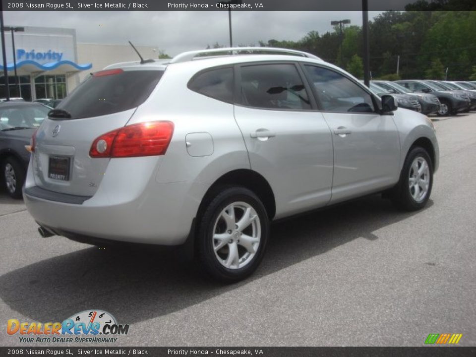 2008 Nissan Rogue SL Silver Ice Metallic / Black Photo #5