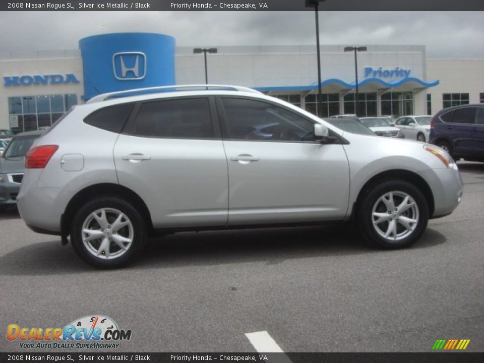 2008 Nissan Rogue SL Silver Ice Metallic / Black Photo #6