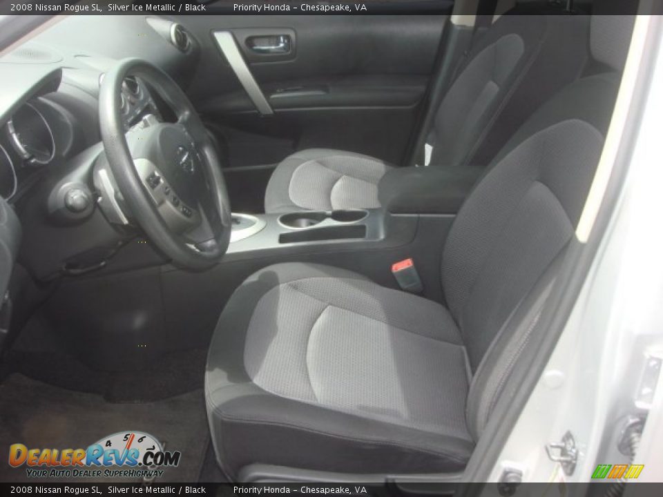 2008 Nissan Rogue SL Silver Ice Metallic / Black Photo #9