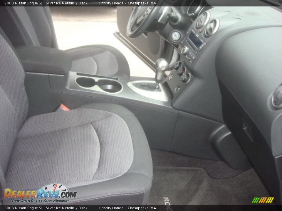 2008 Nissan Rogue SL Silver Ice Metallic / Black Photo #14