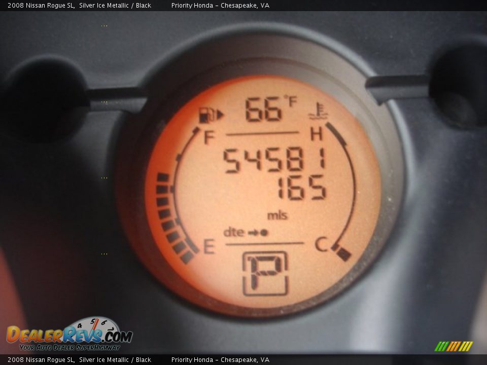 2008 Nissan Rogue SL Silver Ice Metallic / Black Photo #16