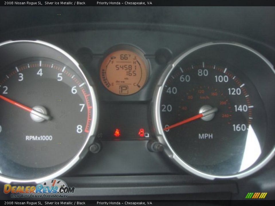 2008 Nissan Rogue SL Silver Ice Metallic / Black Photo #17