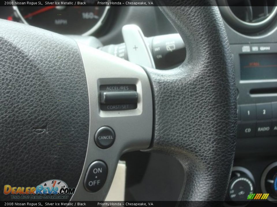 2008 Nissan Rogue SL Silver Ice Metallic / Black Photo #22
