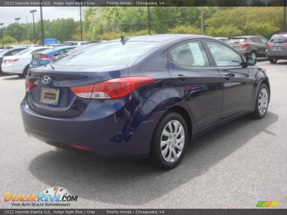 2012 Hyundai Elantra GLS Indigo Night Blue / Gray Photo #5