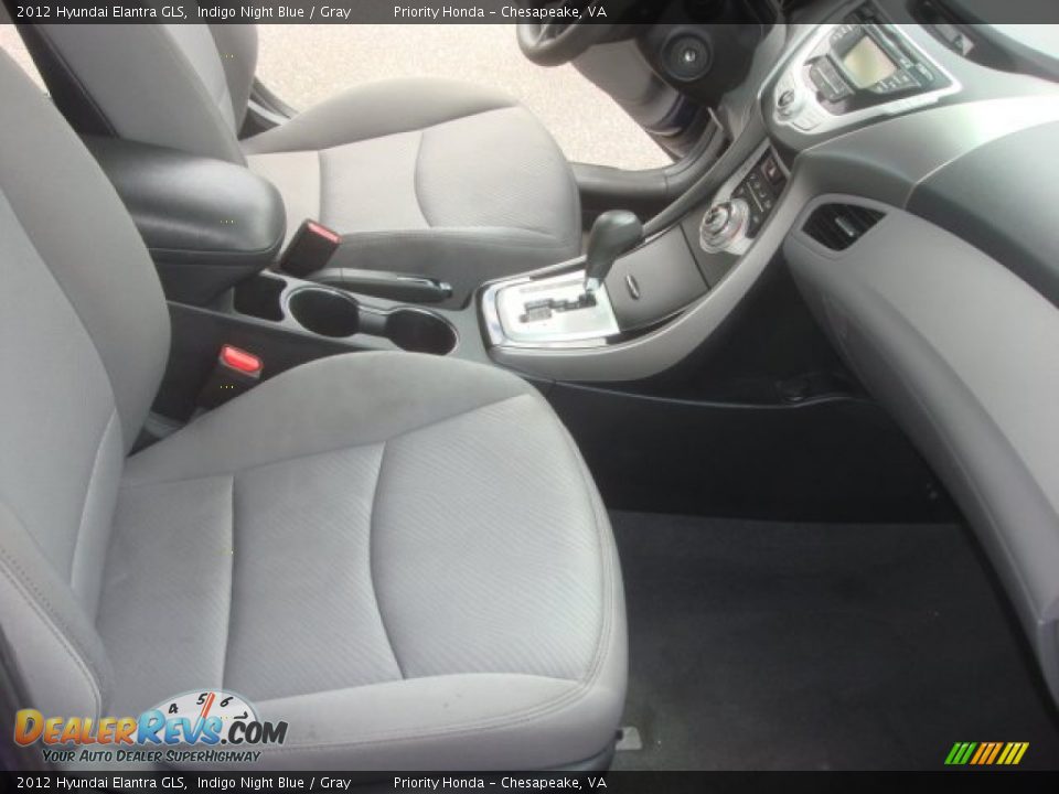 2012 Hyundai Elantra GLS Indigo Night Blue / Gray Photo #11