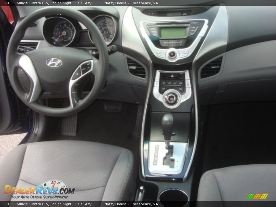 2012 Hyundai Elantra GLS Indigo Night Blue / Gray Photo #12