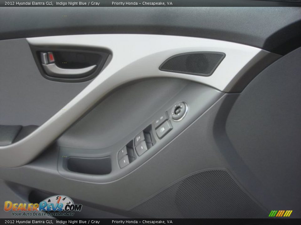 2012 Hyundai Elantra GLS Indigo Night Blue / Gray Photo #14