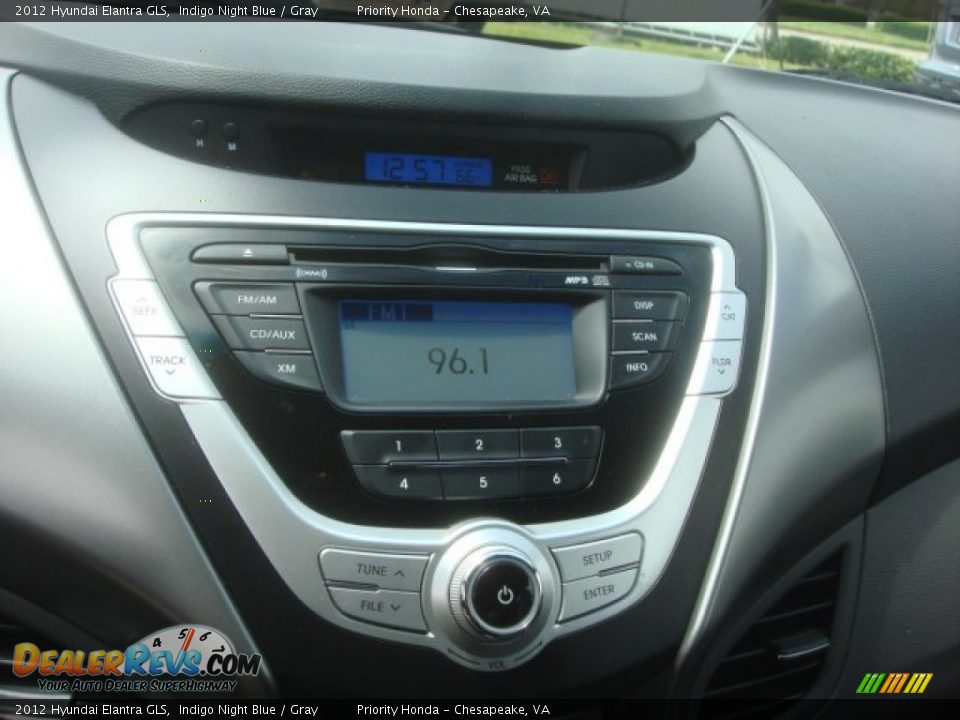 2012 Hyundai Elantra GLS Indigo Night Blue / Gray Photo #18