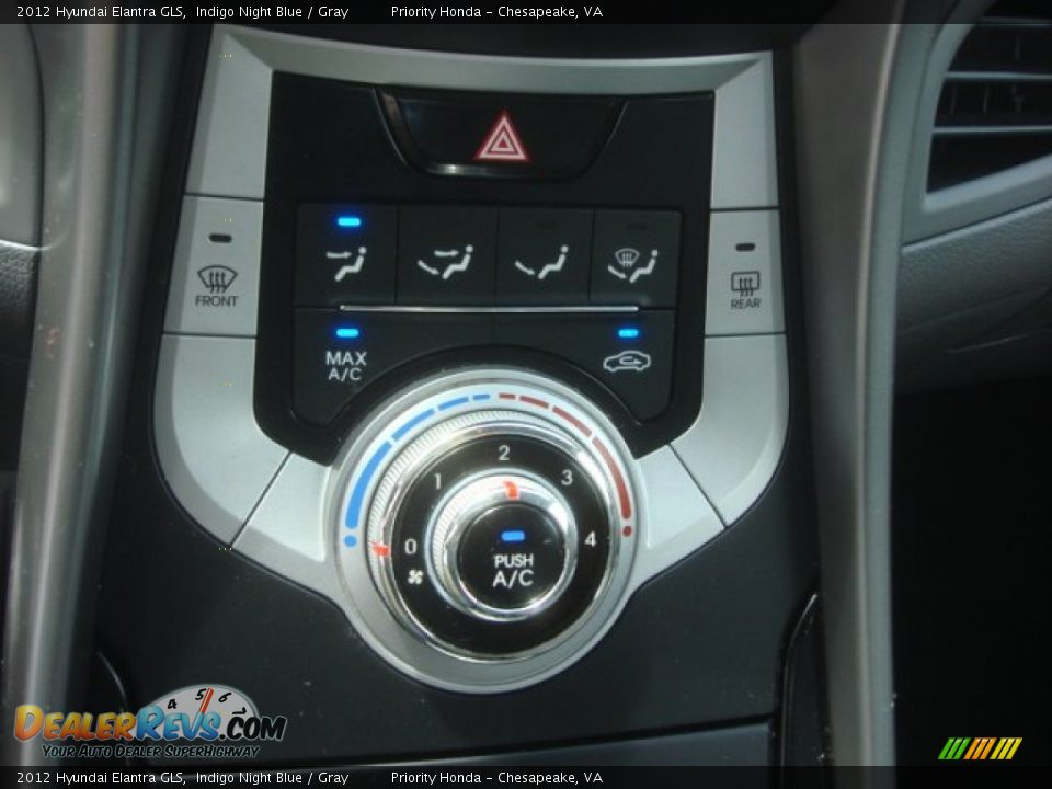 2012 Hyundai Elantra GLS Indigo Night Blue / Gray Photo #19