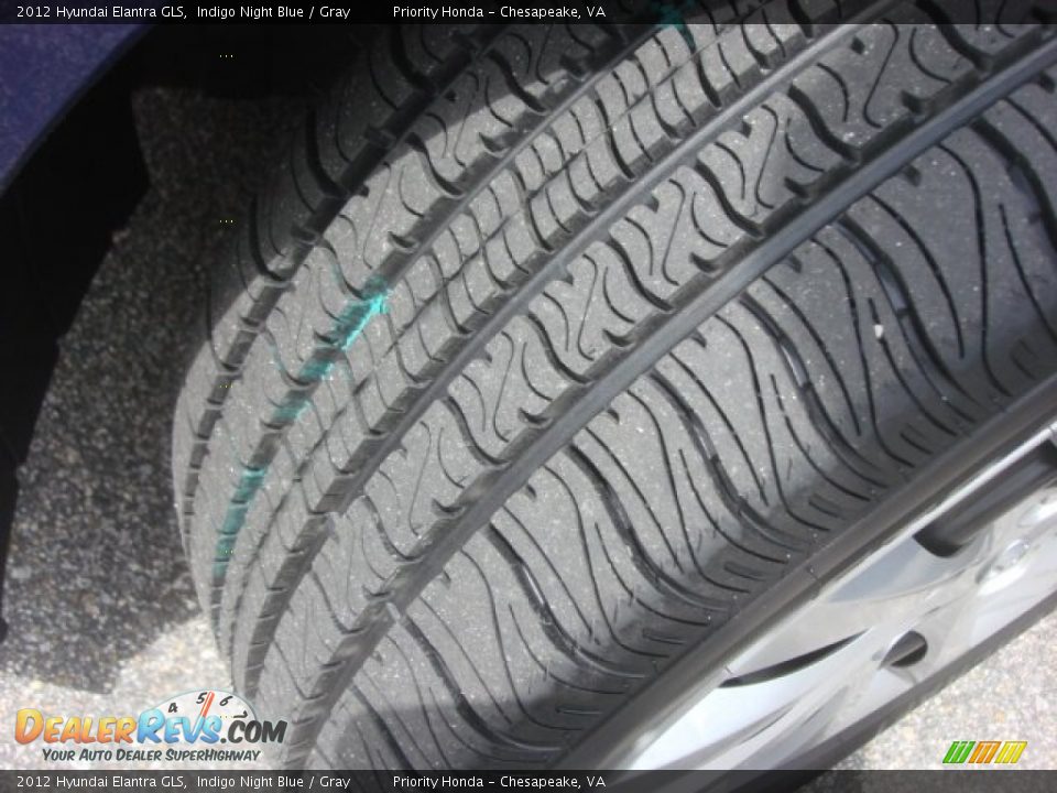 2012 Hyundai Elantra GLS Indigo Night Blue / Gray Photo #22