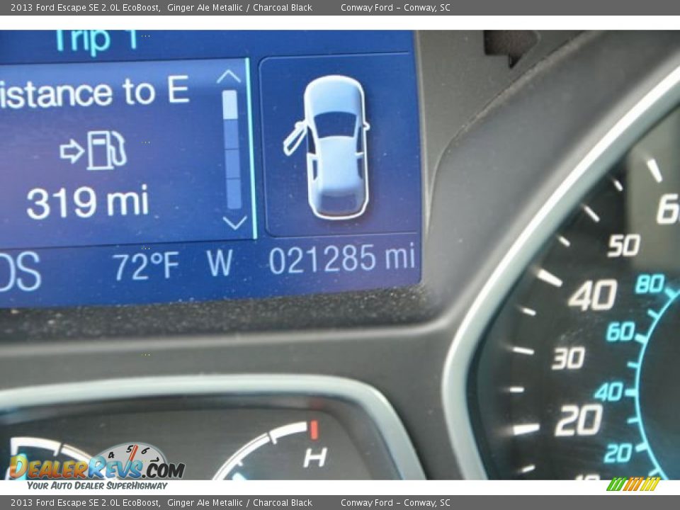 2013 Ford Escape SE 2.0L EcoBoost Ginger Ale Metallic / Charcoal Black Photo #25