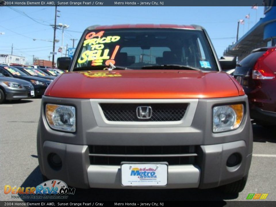 2004 Honda Element EX AWD Sunset Orange Pearl / Gray Photo #2