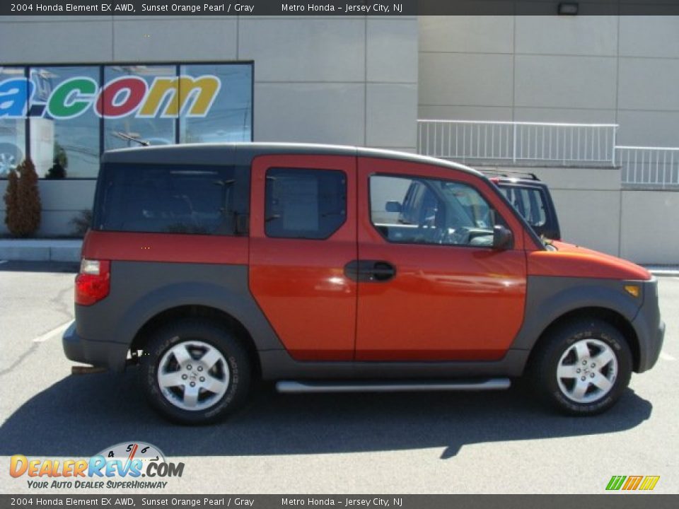 2004 Honda Element EX AWD Sunset Orange Pearl / Gray Photo #3