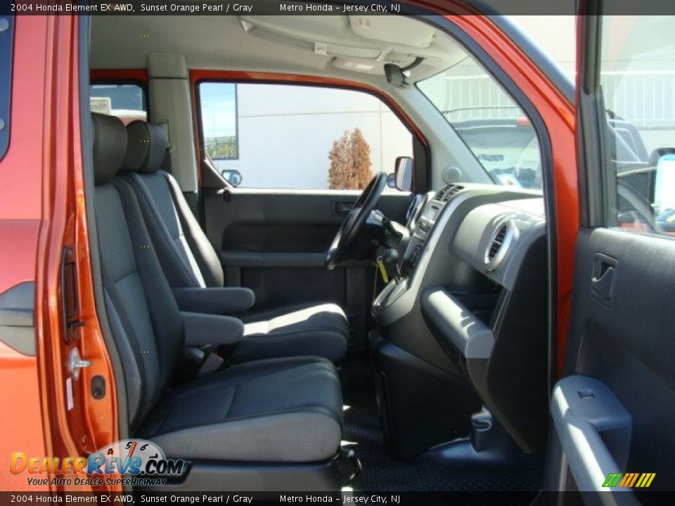 2004 Honda Element EX AWD Sunset Orange Pearl / Gray Photo #9