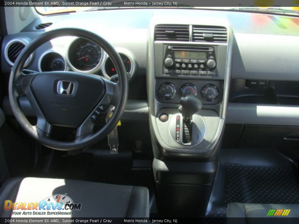 2004 Honda Element EX AWD Sunset Orange Pearl / Gray Photo #10