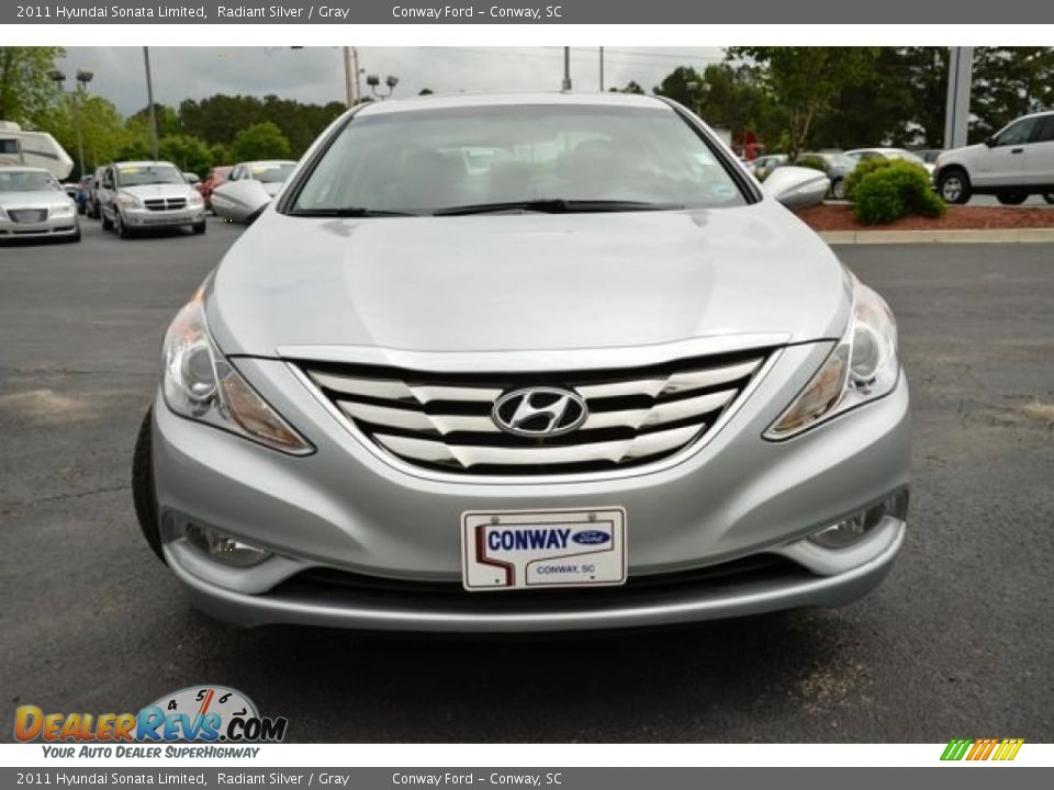 2011 Hyundai Sonata Limited Radiant Silver / Gray Photo #2