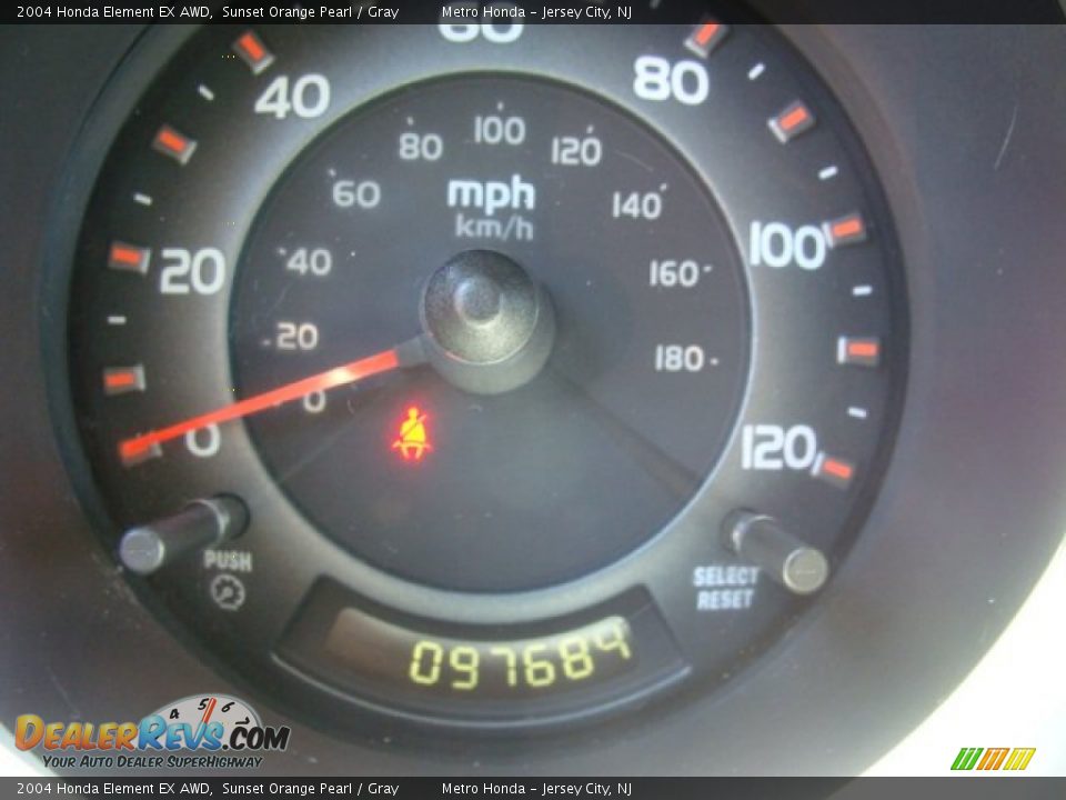 2004 Honda Element EX AWD Sunset Orange Pearl / Gray Photo #11