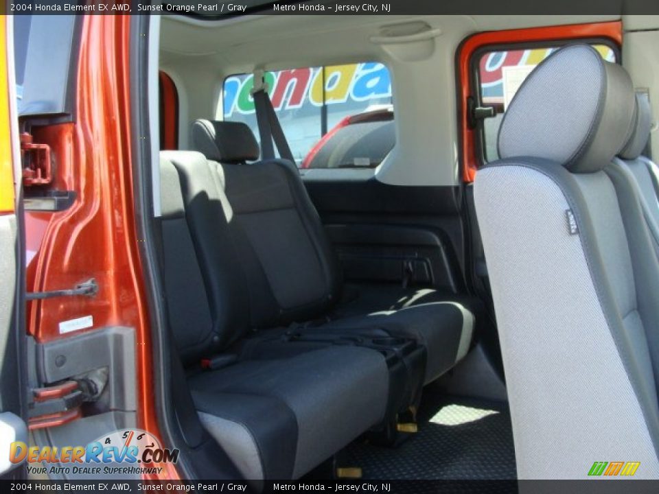 2004 Honda Element EX AWD Sunset Orange Pearl / Gray Photo #13