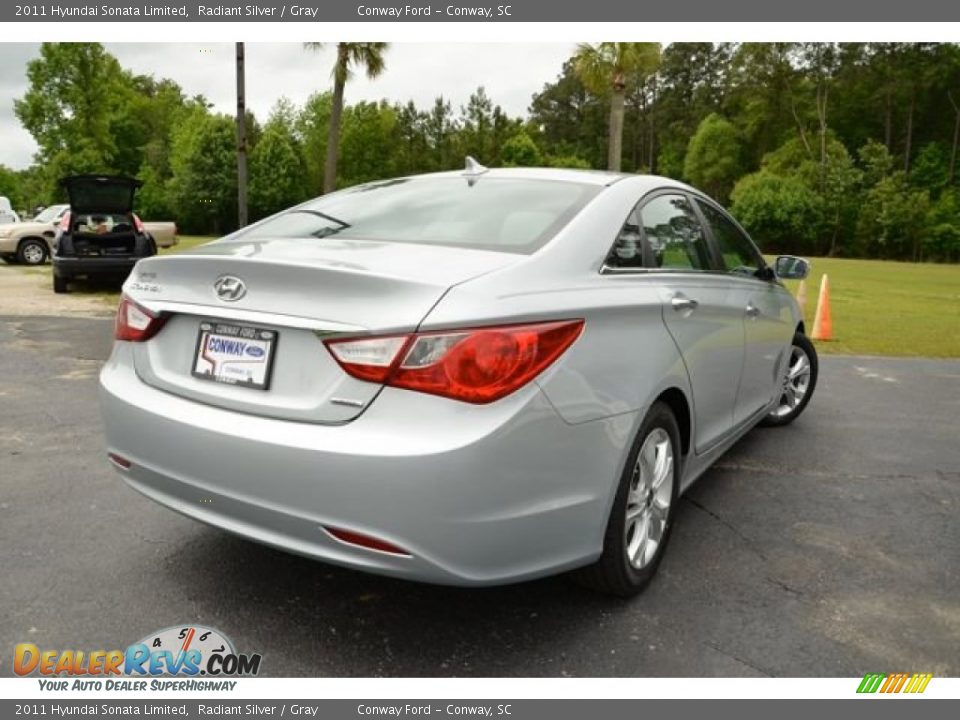 2011 Hyundai Sonata Limited Radiant Silver / Gray Photo #5
