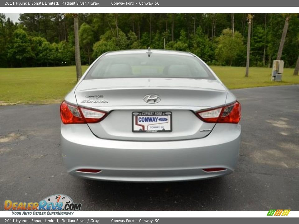 2011 Hyundai Sonata Limited Radiant Silver / Gray Photo #6