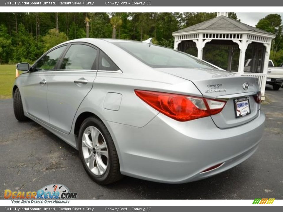 2011 Hyundai Sonata Limited Radiant Silver / Gray Photo #7