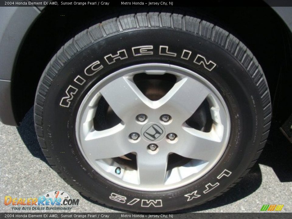 2004 Honda Element EX AWD Sunset Orange Pearl / Gray Photo #15