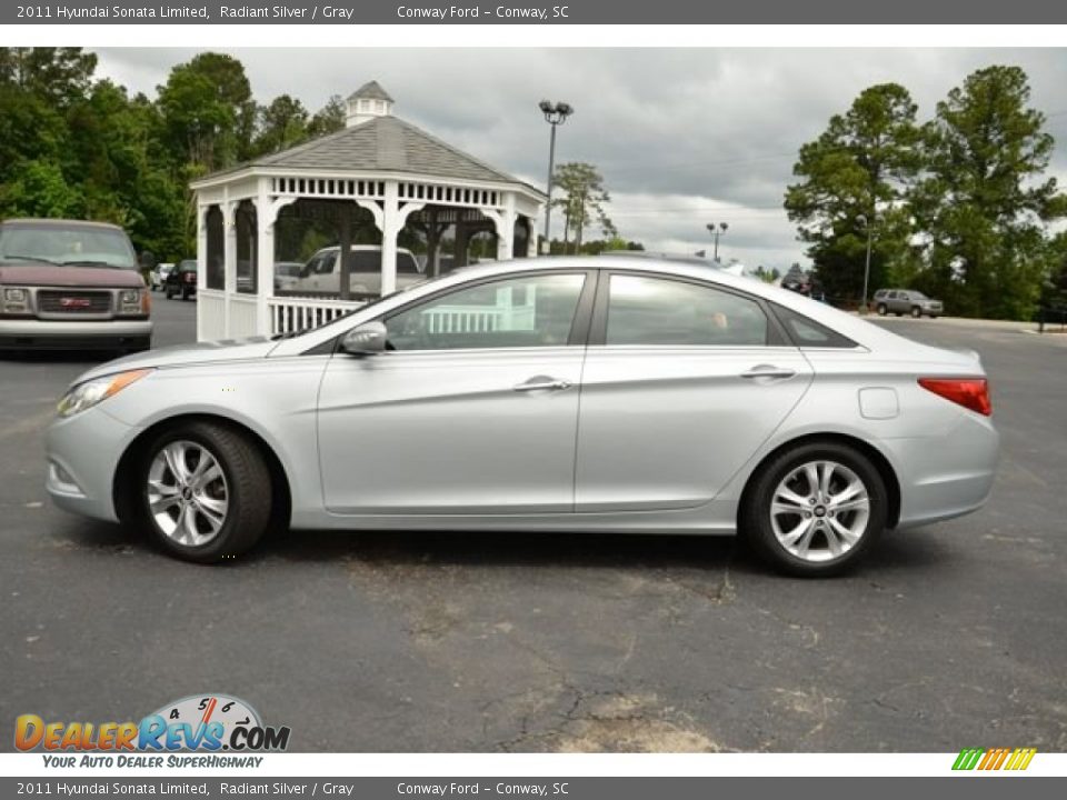 2011 Hyundai Sonata Limited Radiant Silver / Gray Photo #8