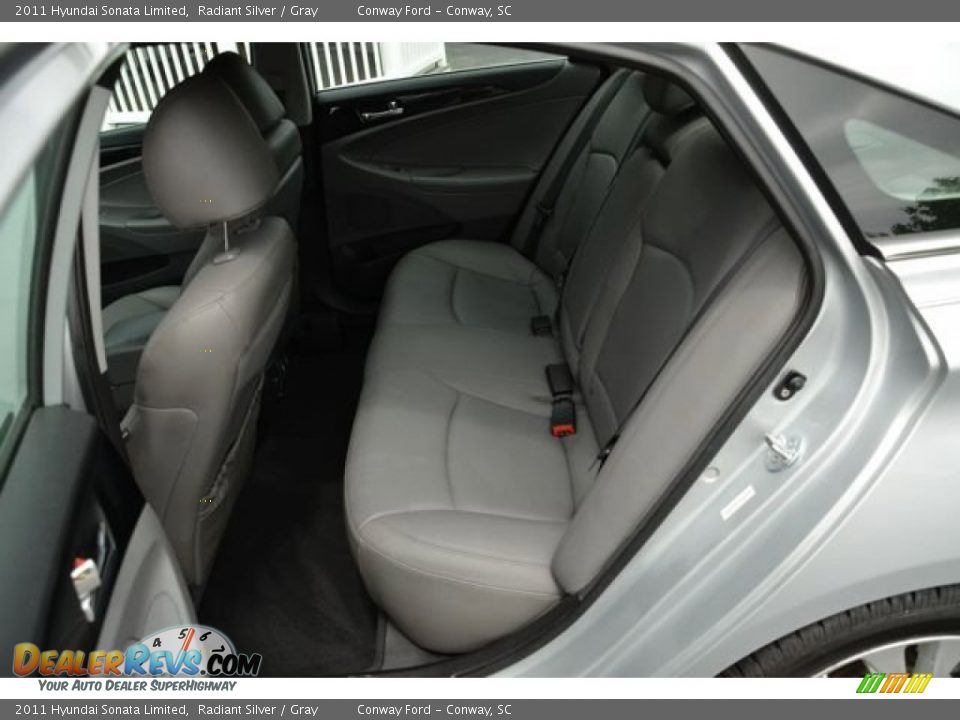 2011 Hyundai Sonata Limited Radiant Silver / Gray Photo #12