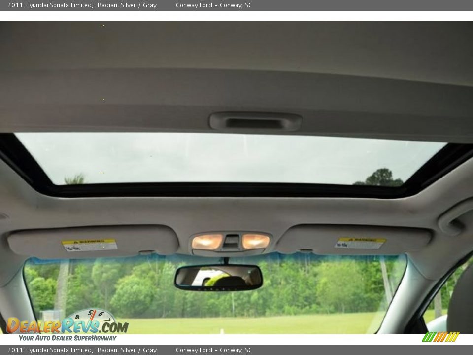 2011 Hyundai Sonata Limited Radiant Silver / Gray Photo #15