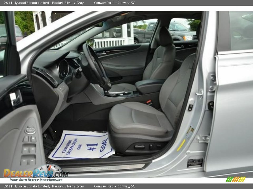 2011 Hyundai Sonata Limited Radiant Silver / Gray Photo #22