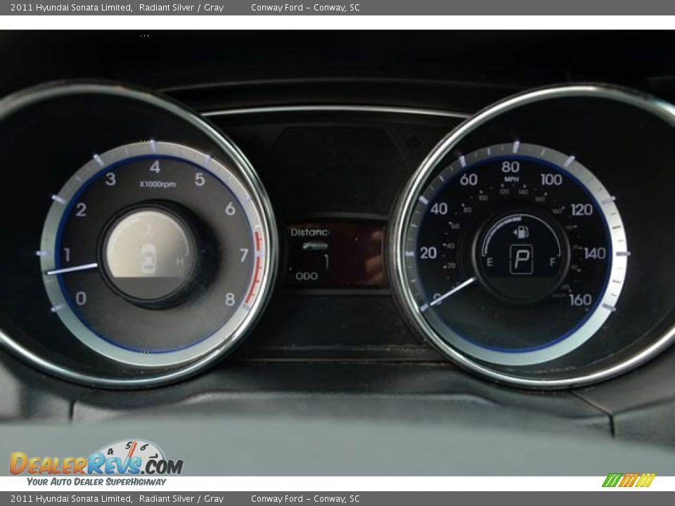 2011 Hyundai Sonata Limited Radiant Silver / Gray Photo #25