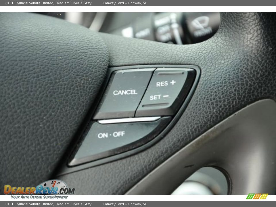 2011 Hyundai Sonata Limited Radiant Silver / Gray Photo #28