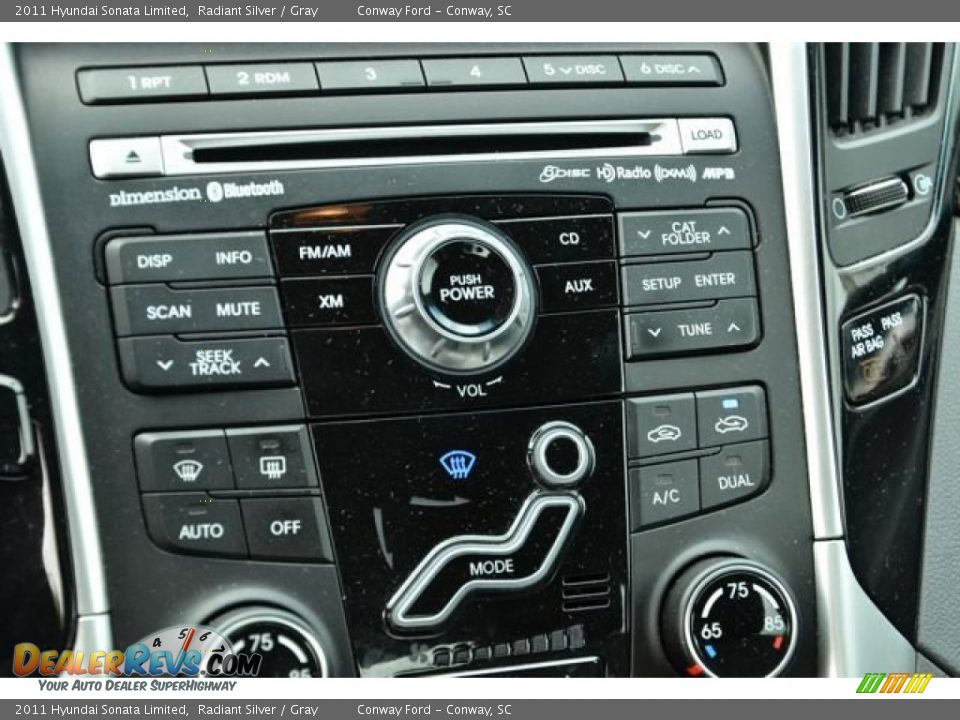 2011 Hyundai Sonata Limited Radiant Silver / Gray Photo #30