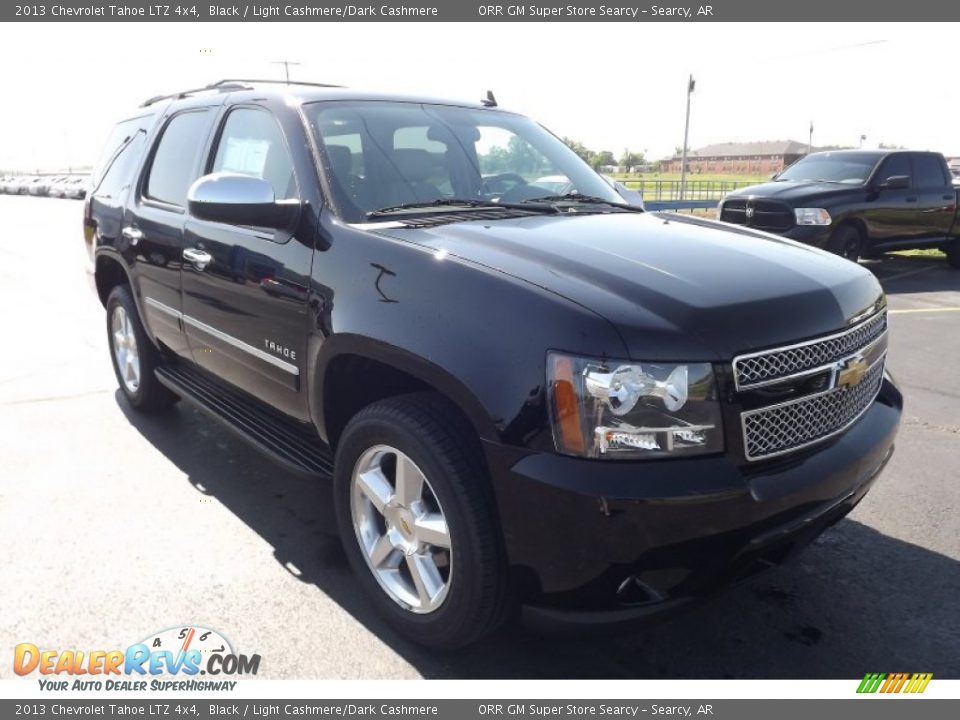 2013 Chevrolet Tahoe LTZ 4x4 Black / Light Cashmere/Dark Cashmere Photo #3