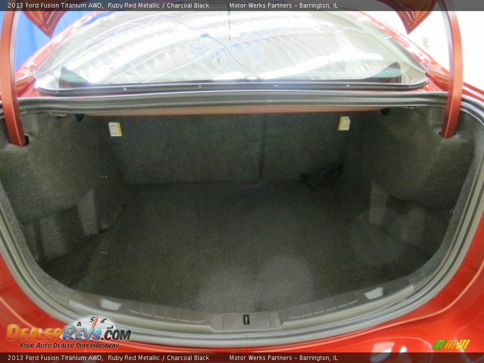 2013 Ford Fusion Titanium AWD Ruby Red Metallic / Charcoal Black Photo #9