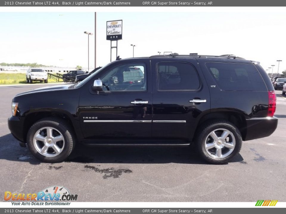 2013 Chevrolet Tahoe LTZ 4x4 Black / Light Cashmere/Dark Cashmere Photo #8