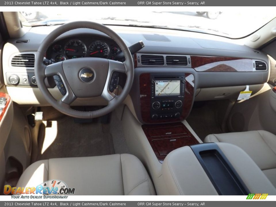 2013 Chevrolet Tahoe LTZ 4x4 Black / Light Cashmere/Dark Cashmere Photo #9