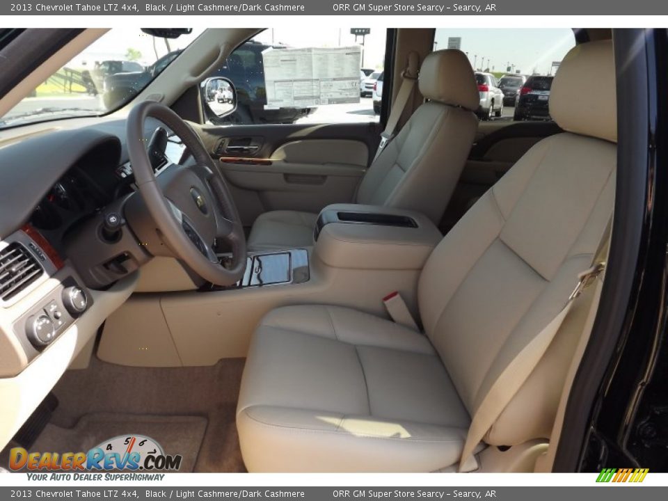2013 Chevrolet Tahoe LTZ 4x4 Black / Light Cashmere/Dark Cashmere Photo #11