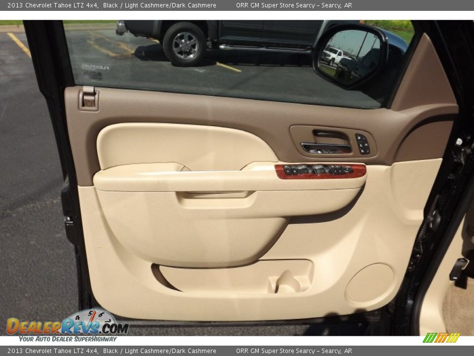 2013 Chevrolet Tahoe LTZ 4x4 Black / Light Cashmere/Dark Cashmere Photo #14