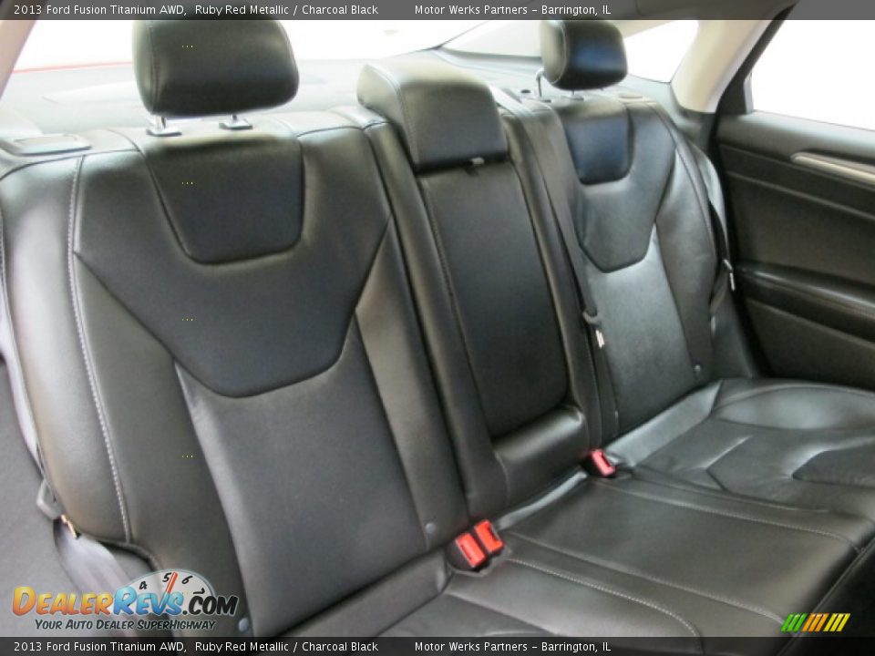 2013 Ford Fusion Titanium AWD Ruby Red Metallic / Charcoal Black Photo #20