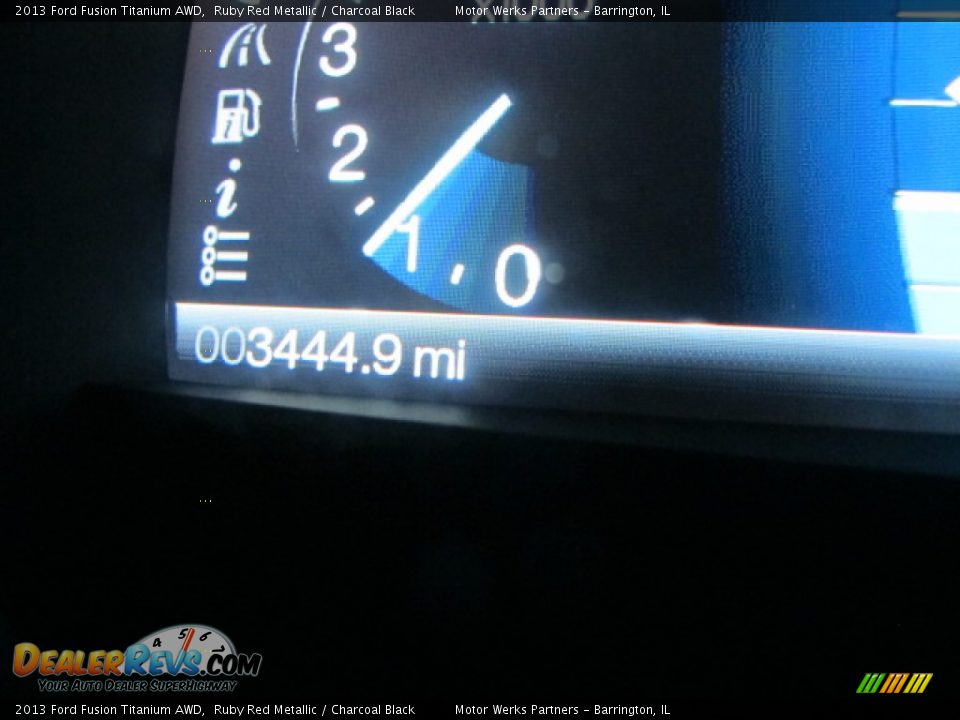 2013 Ford Fusion Titanium AWD Ruby Red Metallic / Charcoal Black Photo #26