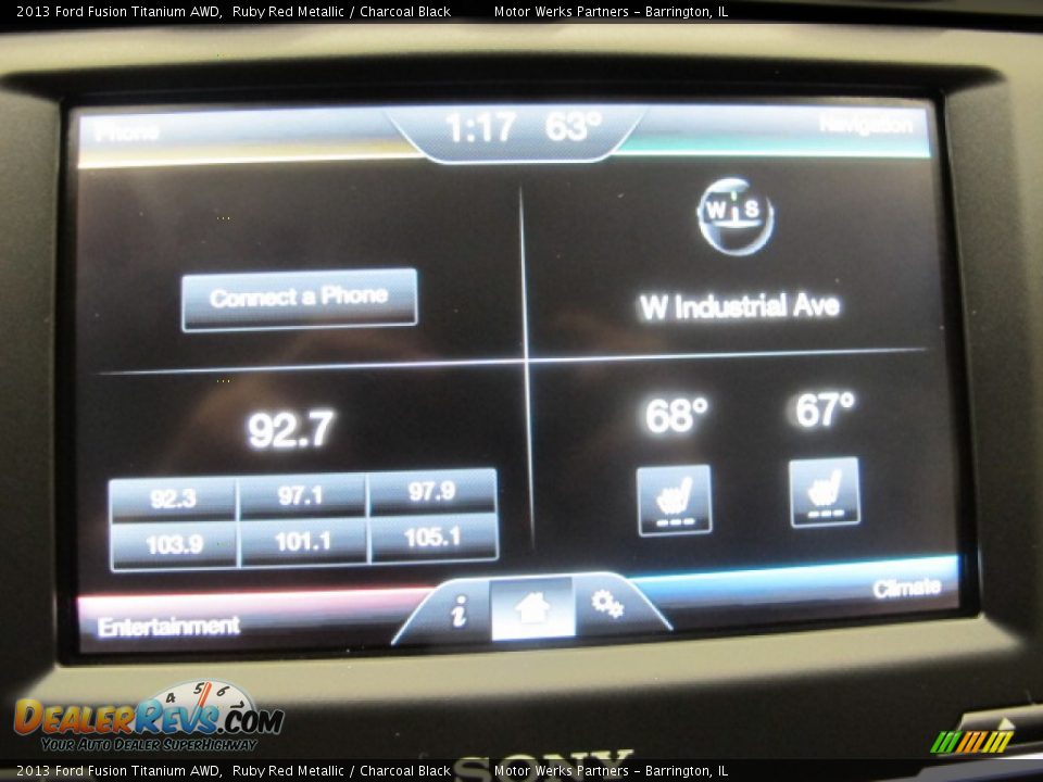 2013 Ford Fusion Titanium AWD Ruby Red Metallic / Charcoal Black Photo #27