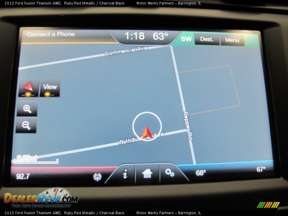 2013 Ford Fusion Titanium AWD Ruby Red Metallic / Charcoal Black Photo #30