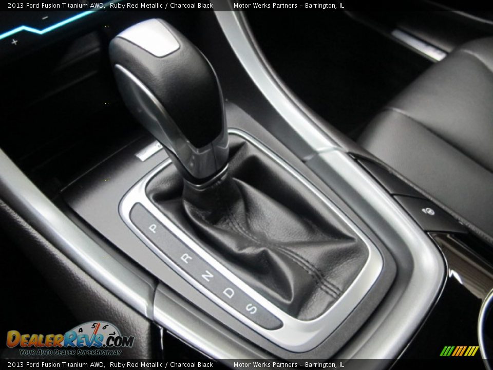 2013 Ford Fusion Titanium AWD Ruby Red Metallic / Charcoal Black Photo #31