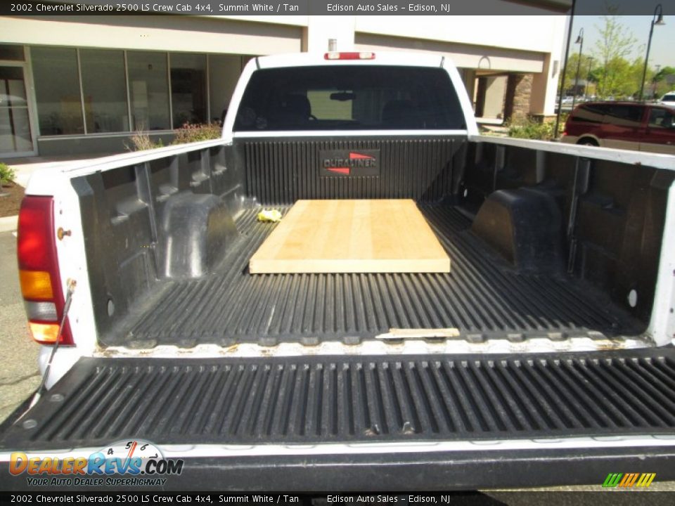 2002 Chevrolet Silverado 2500 LS Crew Cab 4x4 Summit White / Tan Photo #7
